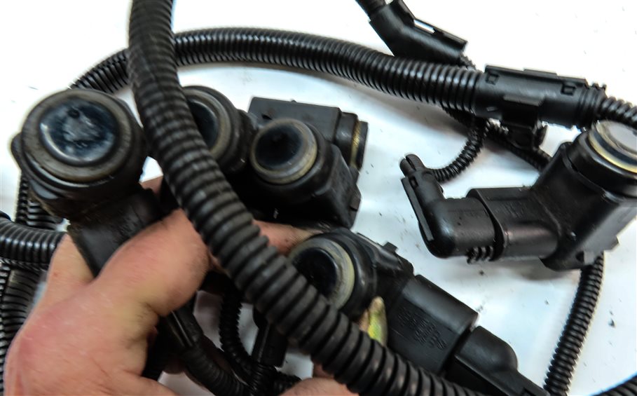 Thumbnail 4: 2004 PORSCHE CAYENNE (955) REAR PARK ASSIST PDC DISTANCE CONTROL WIRE SENSOR SET