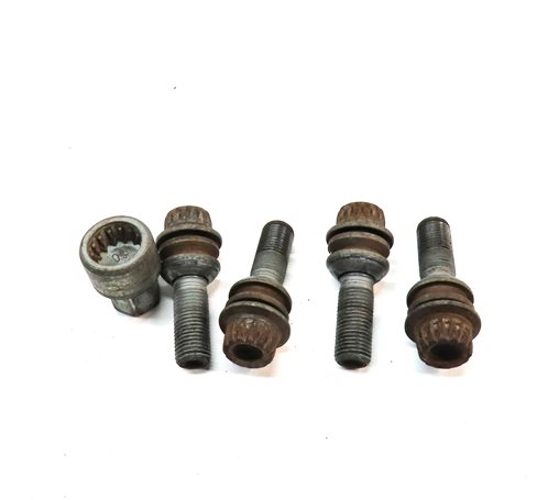 Thumbnail 2: 2004 PORSCHE CAYENNE (955) WHEEL RIM LUG NUT LOCK SET-2 w/KEY