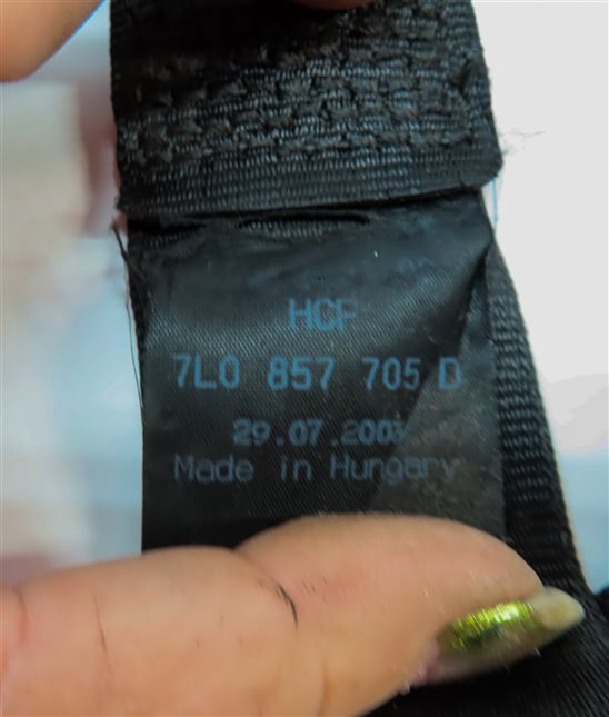 Thumbnail 5: 03-05 PORSCHE CAYENNE (955) LEFT FRONT DRIVER SEATBELT BUCKLE RETRACTOR (Black)