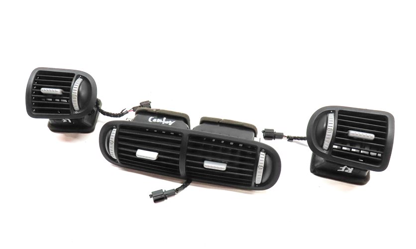 Thumbnail 1: 2004 PORSCHE CAYENNE (955) FRONT LEFT CENTER RIGHT DASH HEAT AIR AC VENT SET/3