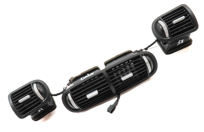Thumbnail 3: 2004 PORSCHE CAYENNE (955) FRONT LEFT CENTER RIGHT DASH HEAT AIR AC VENT SET/3