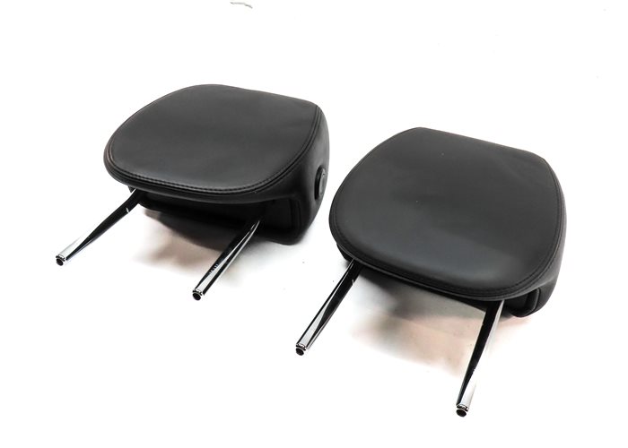 Thumbnail 1: 2003-2004 PORSCHE CAYENNE 955 FRONT LEFT & RIGHT SEAT HEADREST SET/2 (Black)