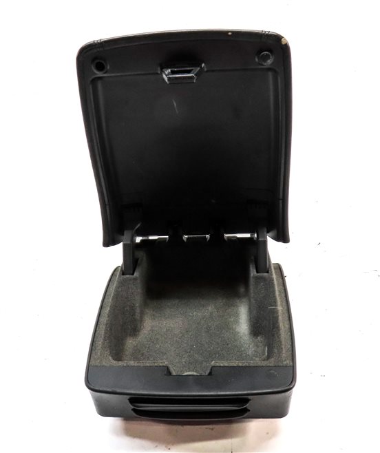 Thumbnail 7: 03-10 PORSCHE CAYENNE 955 FRONT CENTER CONSOLE STORAGE BIN ARMREST LID (Black)