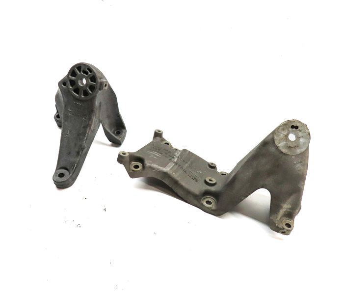 2015 PORSCHE CAYENNE HYBRID (958) 3.0L ENGINE LEFT & RIGHT MOTOR MOUNT SET-2