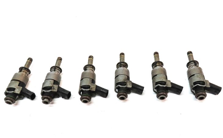 Thumbnail 2: 2011-2018 PORSCHE CAYENNE PANAMERA (958 970 G1) 3.0L ENGINE FUEL INJECTOR SET 6