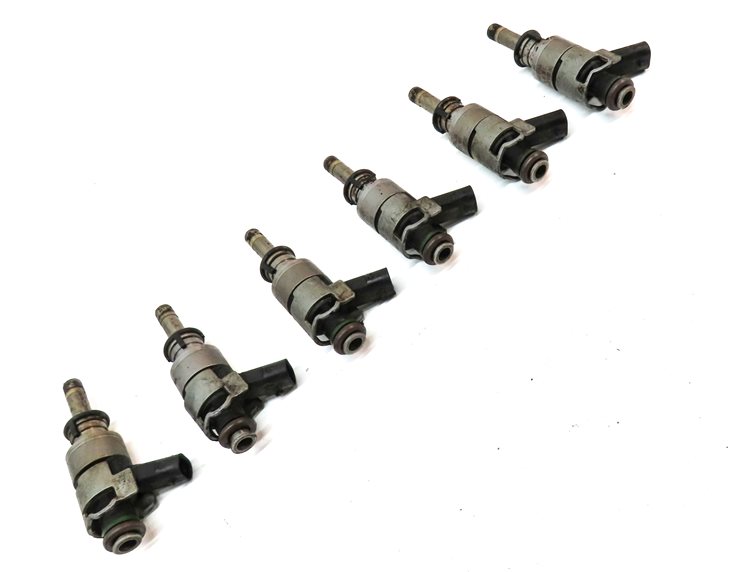 Thumbnail 3: 2011-2018 PORSCHE CAYENNE PANAMERA (958 970 G1) 3.0L ENGINE FUEL INJECTOR SET 6