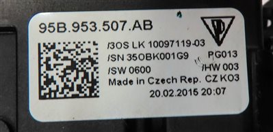 Thumbnail 7: 11-16 PORSCHE CAYENNE BLINKER WIPER CRUISE COMBINATION SWITCH w/ VOICE & PADDLE