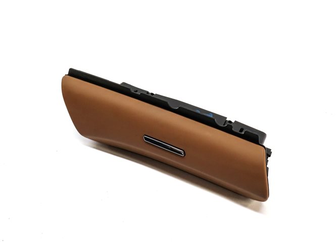 2015 PORSCHE CAYENNE 958 REAR RIGHT DOOR STORAGE COMPARTMENT CUBBY (Cognac Tan)