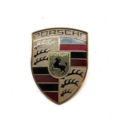 Thumbnail 2: 2015 PORSCHE CAYENNE (958) FRONT HOOD EMBLEM LOGO BADGE NAME PLATE CREST SYMBOL