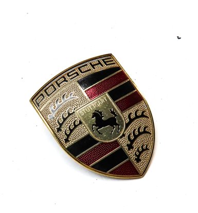 Thumbnail 3: 2015 PORSCHE CAYENNE (958) FRONT HOOD EMBLEM LOGO BADGE NAME PLATE CREST SYMBOL
