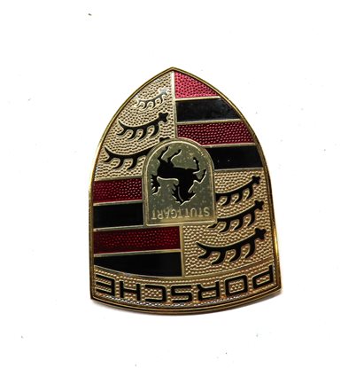 Thumbnail 4: 2015 PORSCHE CAYENNE (958) FRONT HOOD EMBLEM LOGO BADGE NAME PLATE CREST SYMBOL