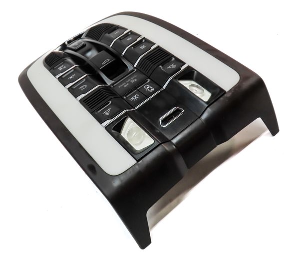 Thumbnail 3: 2015 PORSCHE CAYENNE (958) FRONT DOMELIGHT MAP READING DOME LIGHT LAMP (Black)