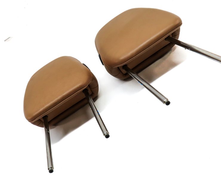 Thumbnail 3: 11-18 PORSCHE CAYENNE (958) FRONT LEFT & RIGHT SEAT HEADREST SET (Cognac Tan)