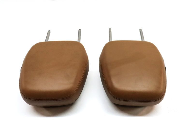 Thumbnail 4: 11-18 PORSCHE CAYENNE (958) FRONT LEFT & RIGHT SEAT HEADREST SET (Cognac Tan)