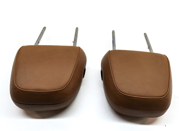 Thumbnail 5: 11-18 PORSCHE CAYENNE (958) FRONT LEFT & RIGHT SEAT HEADREST SET (Cognac Tan)
