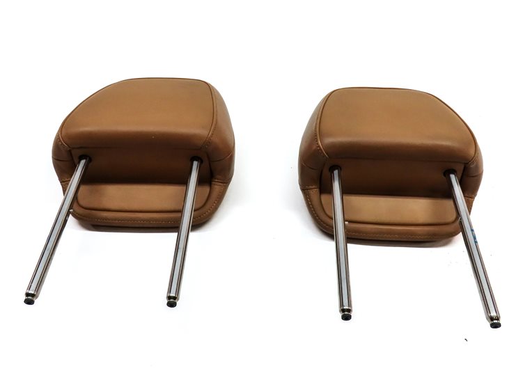 Thumbnail 6: 11-18 PORSCHE CAYENNE (958) FRONT LEFT & RIGHT SEAT HEADREST SET (Cognac Tan)