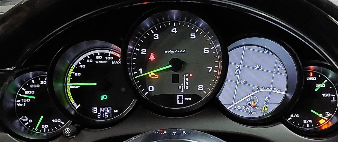 Thumbnail 2: 2015-2018 PORSCHE CAYENNE S E-HYBRID (958) SPEEDOMETER GAUGE CLUSTER (181k)