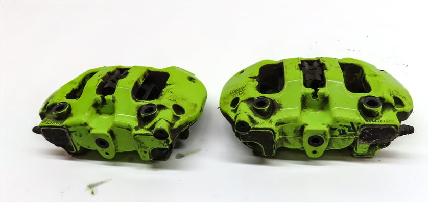 Thumbnail 11: 15-18 PORSCHE CAYENNE HYBRID 958 FRONT REAR LEFT RIGHT BREMBO BRAKE CALIPER SET