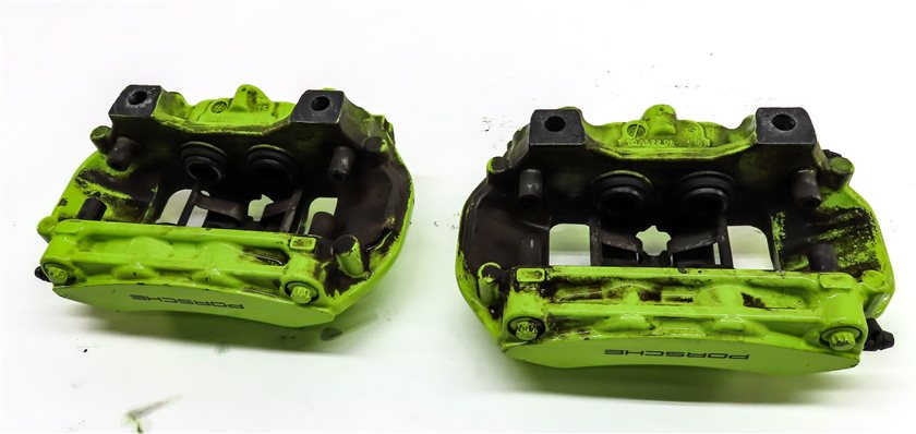 Thumbnail 12: 15-18 PORSCHE CAYENNE HYBRID 958 FRONT REAR LEFT RIGHT BREMBO BRAKE CALIPER SET