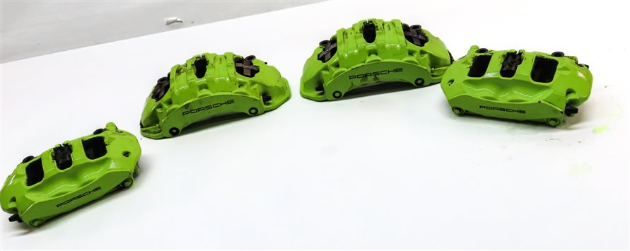 Thumbnail 2: 15-18 PORSCHE CAYENNE HYBRID 958 FRONT REAR LEFT RIGHT BREMBO BRAKE CALIPER SET