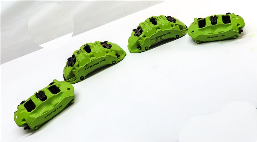 Thumbnail 3: 15-18 PORSCHE CAYENNE HYBRID 958 FRONT REAR LEFT RIGHT BREMBO BRAKE CALIPER SET