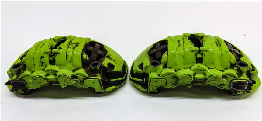Thumbnail 5: 15-18 PORSCHE CAYENNE HYBRID 958 FRONT REAR LEFT RIGHT BREMBO BRAKE CALIPER SET