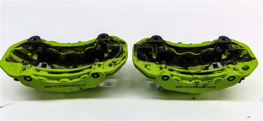 Thumbnail 6: 15-18 PORSCHE CAYENNE HYBRID 958 FRONT REAR LEFT RIGHT BREMBO BRAKE CALIPER SET