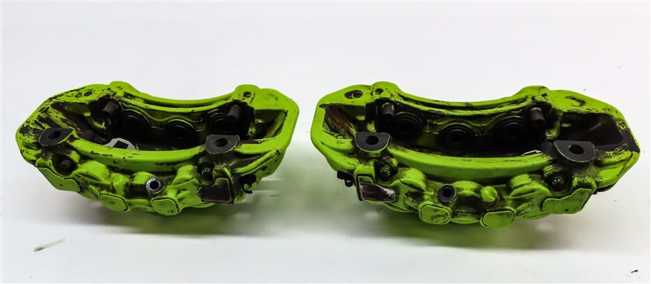 Thumbnail 7: 15-18 PORSCHE CAYENNE HYBRID 958 FRONT REAR LEFT RIGHT BREMBO BRAKE CALIPER SET