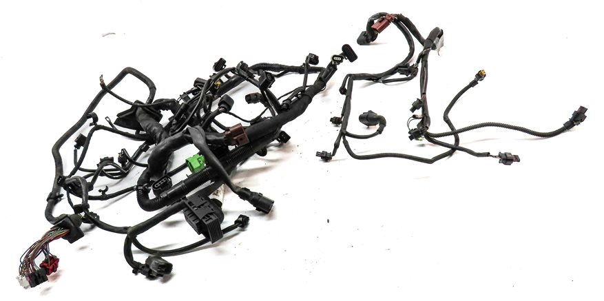 Thumbnail 2: 2015 PORSCHE CAYENNE E-HYBRID (958) 3.0L ENGINE WIRE WIRING HARNESS LOOM