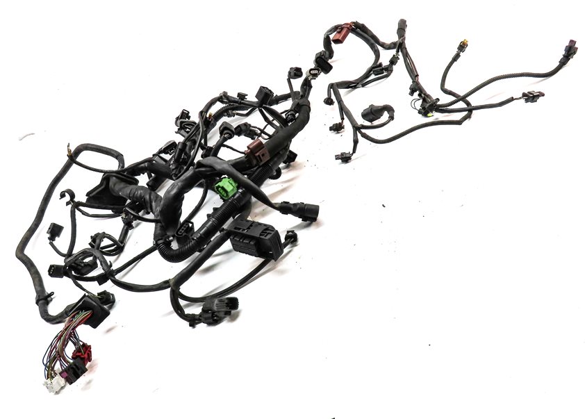 Thumbnail 3: 2015 PORSCHE CAYENNE E-HYBRID (958) 3.0L ENGINE WIRE WIRING HARNESS LOOM