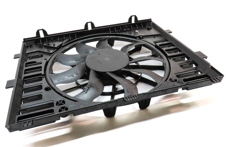 Thumbnail 3: 2011-2018 PORSCHE CAYENNE HYBRID (958) RADIATOR COOLING FAN w/ SHROUD