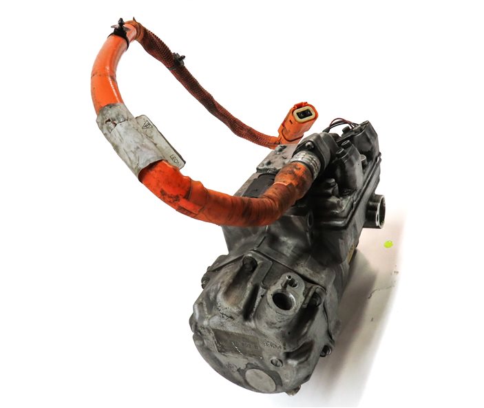 Thumbnail 4: 11-18 PORSCHE CAYENNE HYBRID (958) 3.0L HYBRID A/C COMPRESSOR PUMP & HV CABLE