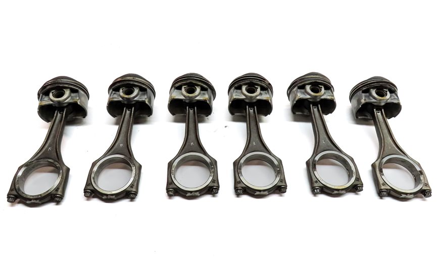 Thumbnail 5: 2011-2018 PORSCHE CAYENNE PANAMERA (958 970 G1) 3.0L ENGINE PISTON SET 6