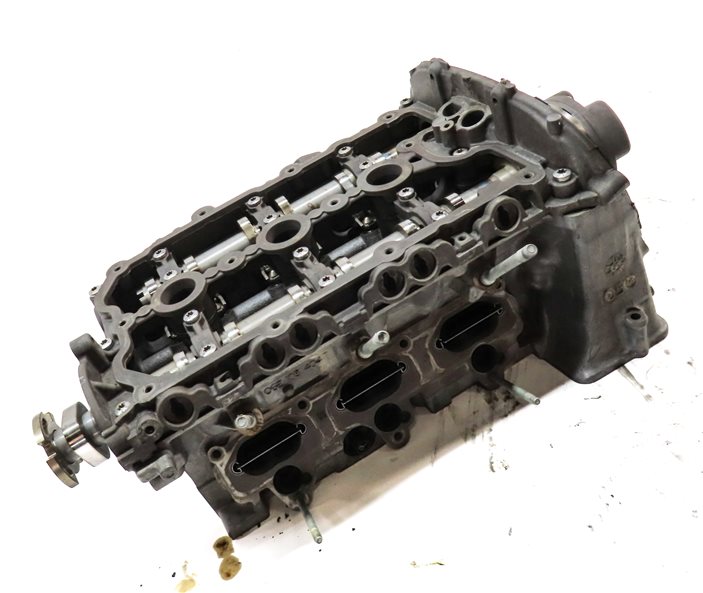Thumbnail 4: 11-18 PORSCHE CAYENNE PANAMERA (958 970) 3.0L HYBRID ENGINE RIGHT CYLINDER HEAD