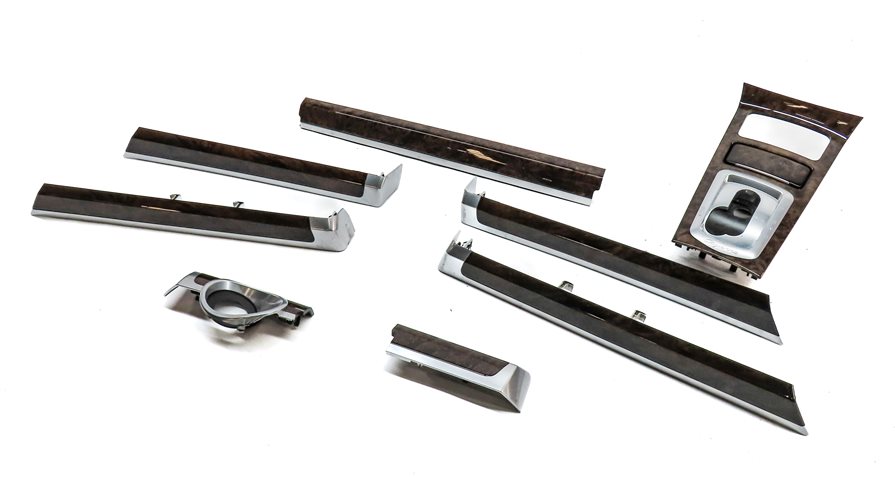 2015 PORSCHE CAYENNE (958) DASH DOOR CONSOLE INTERIOR TRIM SET-8 (WALNUT)