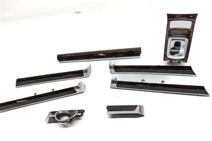 Thumbnail 2: 2015 PORSCHE CAYENNE (958) DASH DOOR CONSOLE INTERIOR TRIM SET-8 (WALNUT)