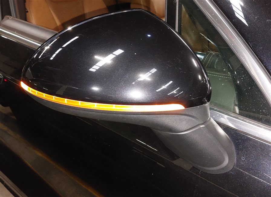 Thumbnail 2: 15-18 PORSCHE CAYENNE (958) RIGHT BLIND SPOT P-FOLD AUTODIM DOOR MIRROR (Black)