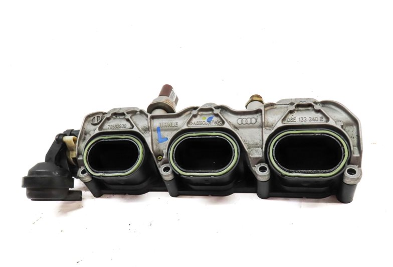 Thumbnail 2: 13 AUDI S4 (B8 8K) 3.0L SUPER (CGXC) LEFT LOWER INTAKE MANIFOLD w/ FUEL RAIL