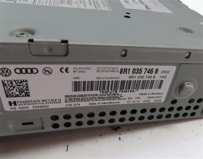 Thumbnail 8: 2013 AUDI S4 (B8 8R) RADIO STEREO CD DVD SD MMI MULTIMEDIA PLAYER HEAD UNIT
