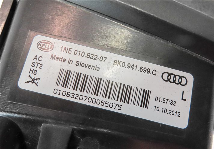 Thumbnail 6: 13-17 AUDI A4 A5 S4 (B8 8K 8T) SLINE LEFT FRONT DRIVER FOGLIGHT FOG LIGHT LAMP