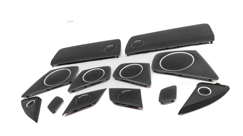 Thumbnail 2: 13 AUDI S4 (B8 8K) RADIO STEREO BANG & OLUFSEN AUDIO SPEAKER GRILLE COVER SET/12