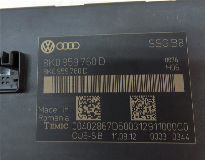 Thumbnail 5: 2013 AUDI S4 (B8 8K) FRONT LEFT DRIVER SEAT CONTROL MODULE