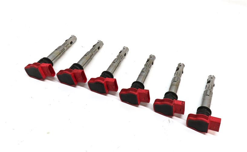 Thumbnail 1: 2005-2017 AUDI A4 S4 A5 S5 A6 S6 A7 A8 Q5 SQ5 Q7 R8 S8 IGNITION COIL SET 6