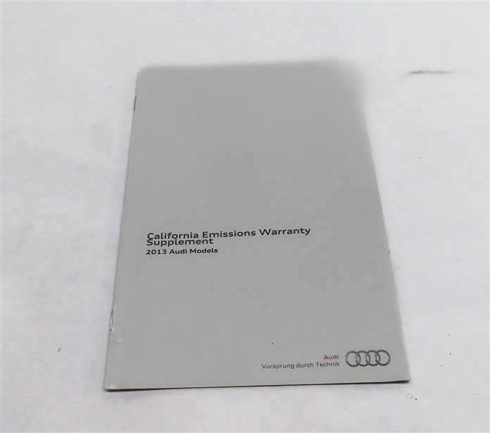 Thumbnail 4: 2013 AUDI S4 (B8 8K) 3.0L SUPER (CGXC) ENGINE OWNERS MANUAL BOOKLET SET w/CASE