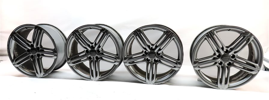 Thumbnail 1: 09-16 AUDI A4 S4 (B8 8K) 19x8.5 ALUMINUM ALLOY 5-TRIPLE SPOKE WHEEL RIM SET/4