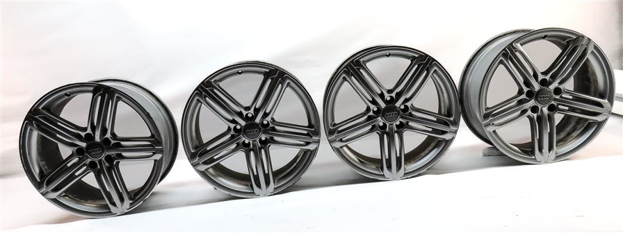 Thumbnail 2: 09-16 AUDI A4 S4 (B8 8K) 19x8.5 ALUMINUM ALLOY 5-TRIPLE SPOKE WHEEL RIM SET/4