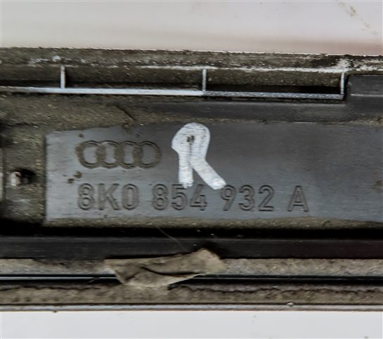Thumbnail 6: 2013 AUDI S4 (B8 8K) RIGHT PASSENGER LOWER ROCKER PANEL TRIM (White)