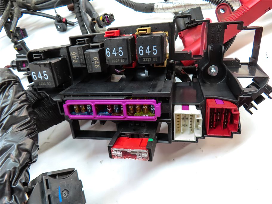 Thumbnail 6: 2013 AUDI S4 (B8 8K) 3.0L SUPER (CGXC) ENGINE MOTOR WIRE WIRING HARNESS LOOM