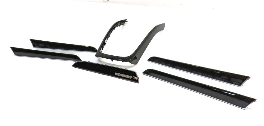 2013 AUDI S4 (B8 8K) INTERIOR DASH CENTER CONSOLE DOOR TRIM SET/6 (Carbon)