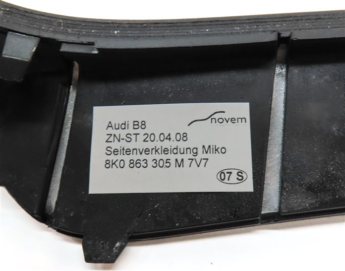 Thumbnail 17: 2013 AUDI S4 (B8 8K) INTERIOR DASH CENTER CONSOLE DOOR TRIM SET/6 (Carbon)